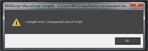 MAXScript MacroScript Compile - CUsersWS01AppDataLocalAutodesk3dsMax2016 - 64bitENUusermacros__temp14552.mcr, offset 499; Exceptio.jpg